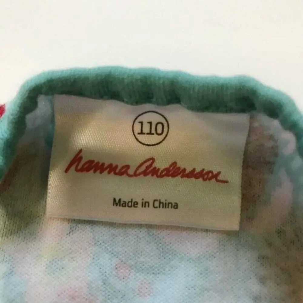 Hanna Andersson 100% Cotton Floral Dress 110